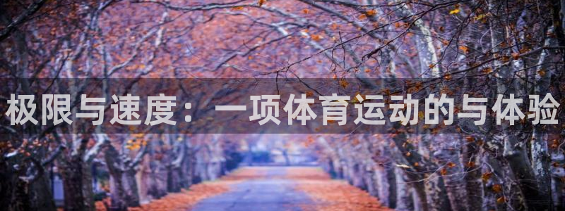 vsport体育官网下载开户:极限与速度:一项体育运动的与体